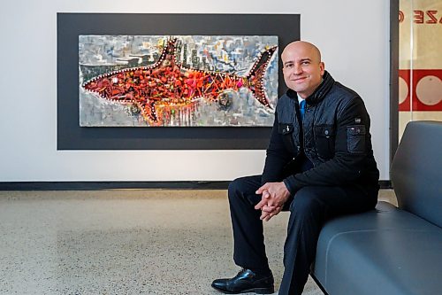 MIKE DEAL / FREE PRESS
Local artist Ryan Smoluk with his solo show, Maze City at Winnipeg Art Gallery (WAG)-Qaumajuq which is on view September 12, 2026 to May 3, 2027.
Horrors of Plastic in the Ocean, 2014, made with wood, concrete, plastic, LED lights, pink florescent paint, found objects.
Reporter: Jen Zoratti
260917 - Thursday, September 17, 2026.
