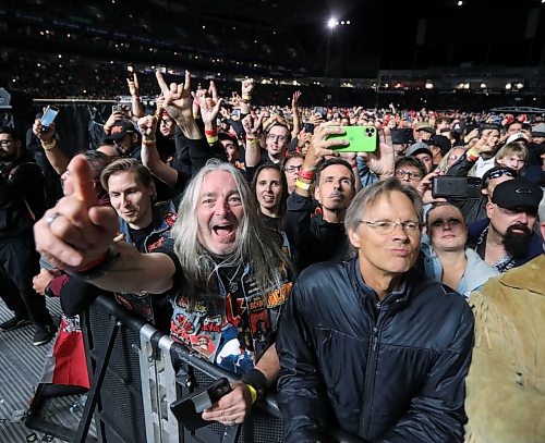 Jason Halstead / Free Press
Fans cheer as AC/DC performs at Princess Auto Stadium in Winnipeg on Sept. 20, 2026.