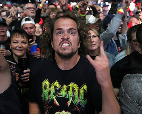 Jason Halstead / Free Press
Fans cheer as AC/DC performs at Princess Auto Stadium in Winnipeg on Sept. 20, 2026.