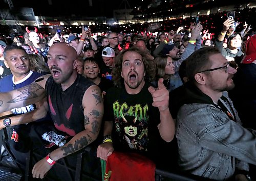 Jason Halstead / Free Press
Fans cheer as AC/DC hits the stage at Princess Auto Stadium on Sept. 20, 2026.