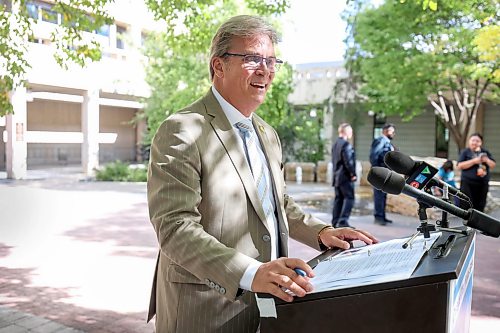 Ruth Bonneville / Free Press
Local Klein and Mayes
Kevin Klein speaks to the media after filing his Nomination Papers at City Hall Tuesday.
See Joyanna’s story
Sept 22nd 2026
