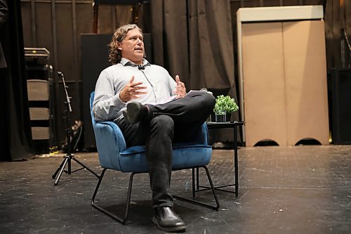 22092026
Brandon Mayor Jeff Fawcett answers questions from panelists during a forum at Brandon University’s Evans Theatre on Tuesday evening.
(Tim Smith/The Brandon Sun)