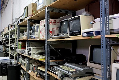 Ruth Bonneville / Free Press
ENT - Electrical Museum
Large shelving units of old computers.
Subject: Manitoba Electrical Museum not only operates its museum on Nassau, but also a large warehouse with over 100,000 artifacts related to electrical history/power in Manitoba. The pieces are often rented out to film and theatre productions to recreate historically accurate scenes.
There are tons of cool items including old Hydro workstation that has been used in a few different sci-fi related films; a “Chicago stove” from the 1940s that would not pass safety standards today; rows of VCRs and old computers and TVs, a combined wood-burning/electrical stove from the 1920s.
Sheldon Birnie | Arts & Life reporter
Sept 22nd, 2026