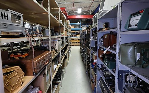 Ruth Bonneville / Free Press
ENT - Electrical Museum
Photo of large shelving unit stacked with everything electric including old toasters.
Subject: Manitoba Electrical Museum not only operates its museum on Nassau, but also a large warehouse with over 100,000 artifacts related to electrical history/power in Manitoba. The pieces are often rented out to film and theatre productions to recreate historically accurate scenes.
There are tons of cool items including old Hydro workstation that has been used in a few different sci-fi related films; a “Chicago stove” from the 1940s that would not pass safety standards today; rows of VCRs and old computers and TVs, a combined wood-burning/electrical stove from the 1920s.
Sheldon Birnie | Arts & Life reporter
Sept 22nd, 2026
