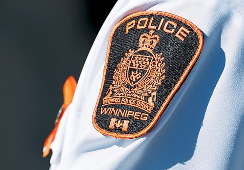 JOHN WOODS / FREE PRESS
Police crest photographed during a National Day of Truth and Reconciliation event at the Winnipeg Police Service north district station in Winnipeg, Sunday, September 27, 2026.
reporter: malak