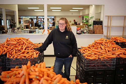 26092026
Elizabeth Morrow, manager of the Food Rescue Grocery Store, inside the store’s new location at the former Prairie Oasis Centre on 8th street in Brandon on Thursday. The store will be reopening in its new location on October 6.  (Tim Smith/The Brandon Sun)