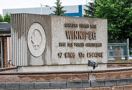JOHN WOODS / FREE PRESS
Main gate at Canadian Forces Base 17 Wing Tuesday, June 23, 2026.
reporter: ?