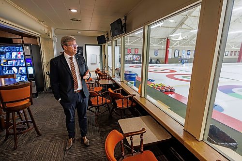 MIKE DEAL / FREE PRESS
10:03 AM
Kevin Klein takes a moment at the Granite Curling Club prior to a 10:30 AM press conference.
For day-in-the-life story.
Reporter: Malak Abas
261005 - Monday, October 05, 2026.