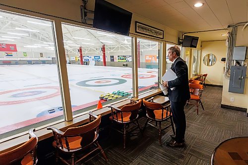 MIKE DEAL / FREE PRESS
10 AM
Kevin Klein takes a moment at the Granite Curling Club prior to a 10:30 AM press conference.
For day-in-the-life story.
Reporter: Malak Abas
261005 - Monday, October 05, 2026.