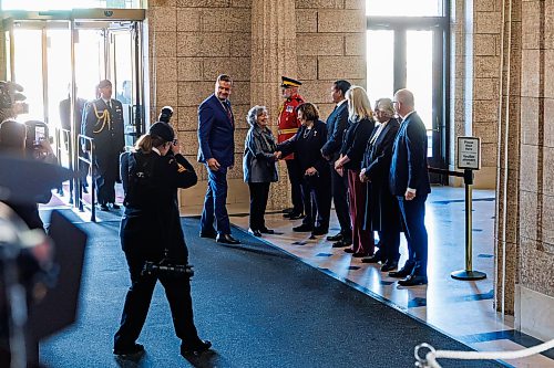 MIKE DEAL / FREE PRESS
Governor General Louise Arbour is greeted by Manitoba’s Lieutenant Governor, Anita R. Neville as she arrives at the Manitoba Legislative Building during her first official visit to Manitoba.
During her visit, she will met with provincial officials, including the Honourable Anita R. Neville, Lieutenant Governor of Manitoba; the Honourable Wab Kinew, Premier of Manitoba; and with Indigenous leaders; Minister Will Goodon, Manitoba Metis Federation; Grand Chief Garrison Settee, Manitoba Keewatinowi Okimakanak; and CEO Gayle Gruben, Manitoba Inuit Association.
Reporter: Chris Kitching
261007 - Wednesday, October 07, 2026.