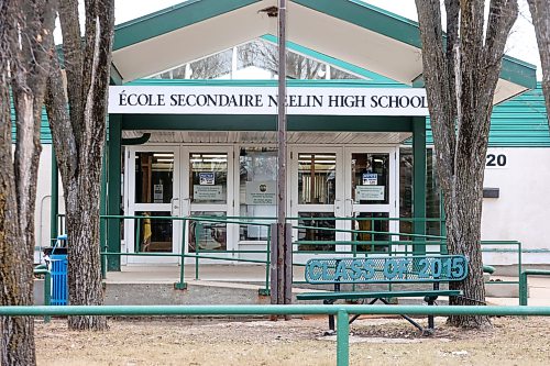 13042026
École Secondaire Neelin High School on Monday afternoon. Brandon School Division placed Neelin and several other schools into a hold and secure briefly on Monday afternoon while Brandon Police Service members responded to a weapons threat. (Tim Smith/The Brandon Sun)
