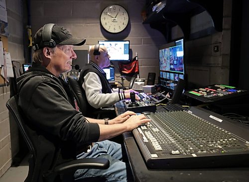 Ruth Bonneville / Free Press
ENT - digital ed
Photo of the control room with Warren McNeil (front) and Robb Matheson, working on production on ancient Egypt during a teaching session Thursday.
Story: Long before remote learning, the U of W was set up for the digital education revolution. For over 30 years, Studio 1L10 in Lockhart Hall has simultaneously recorded lectures with full broadcast capability, turning classes on biology and ancient Egypt into live on air experiences that students can watch again and again. Expanding class size and flexibility for students, Studio 1L10 continues to plug along.
Reporter: Ben Waldman
Oct 8th,, 2026