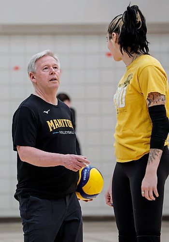 JOHN WOODS / WINNIPEG FREE PRESS
University of Manitoba volleyball Ken Bentley is photographed during a training session at the university Tuesday, January 13, 2026. 

reporter: josh