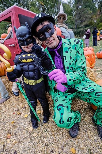 JOHN WOODS / FREE PRESS
Terry and son Cyrus joined other people at Boo In The Zoo at the Assiboine Zoo in Winnipeg, Sunday, October 11, 2026.
reporter: standup