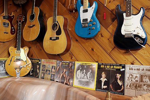 Some of the many guitars, record releases and other instruments and paraphernalia in Bill and Sue-On Hillman’s home in Brandon on Wednesday, October 14, 2026. 
(Tim Smith/The Brandon Sun).   
