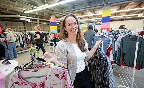 Ruth Bonneville / Free Press
LOCAL - MSP Ash's Closet
Kyla Walton, a dedicated Volunteer Services Manager with MSP, is ecstatic on the official opening day of Ash’s Closet, a clothing hub for people in need to shop for clothes, shoes and other items for free. Walton spear-headed the project with the help of MSP staff, community members and fundraising by Ashley’s family.
Ash’s closet is named after Ashley Tokaruk, a longtime volunteer and valued member of the MSP community who was filled with compassion, generosity, and commitment to the community.
OCT 15TH, 2026