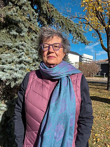 Melissa Martin / Free Press
Senator Paula Simons, a longtime retired journalist from Edmonton, has spent much of her time in recent weeks connecting with communities in advance of Monday’s Alberta referendum.