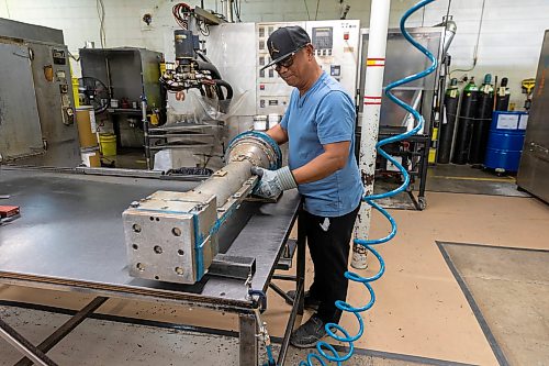 BROOK JONES/FREE PRESS
State Industries Technician Randy Ogneta is pictured in the molding area at the State Group in Winnipeg, Man., Thursday, Oct. 15, 2026. The State Group houses three distinct businesses all housed under one roof at 1390 Church Ave. in Winnipeg, Man., which included: State Industries, a manufacturer of high-quality cast polyurethane products; StateMix, which provides industrial mixing and dispensing technologies and customized equipment for the cast urethane market; and StateCraft, a metal fabrication company specializing in architectural fabrication and fabricating art works.