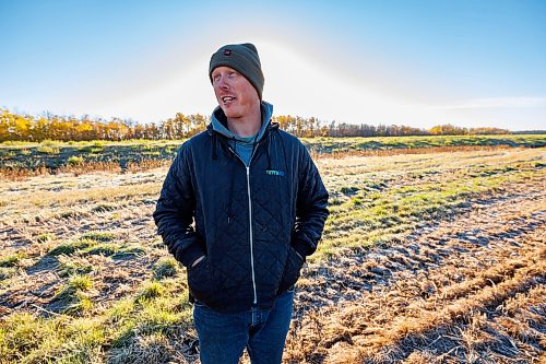 MIKE DEAL / FREE PRESS
Nick Matheson on one of his fields that got written off during the flooding in early June.
Nick Matheson owner of Grangewood Farms and a grain and cattle farmer south of Stonewall. His entire season was upended during the extreme June rainstorm and he’s still dealing with the residual effects of the excess moisture.
reporter: Eva Wasney
261019 - Monday, October 19, 2026.