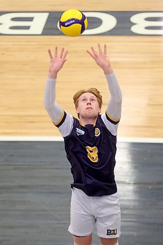 Kale Fisher is Brandon's starting setter to open the season. (Tim Smith/The Brandon Sun)