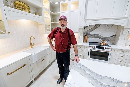 MIKE DEAL / FREE PRESS
Pauly Kleinsasser, general manager of Springfield Woodworking, in the showroom at 5 Penner Rd.
Springfield Woodworking is one of Manitoba’s largest cabinet manufacturers.
Reporter: Gabrielle Piche
261022 - Thursday, October 22, 2026.