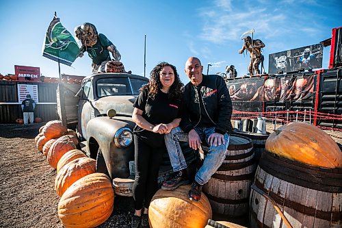 MIKAELA MACKENZIE / FREE PRESS
Tim and Michelle Muys, owners/operators of Heebie Jeebies, at the haunted house attraction on Thursday, Oct. 22, 2026.
For Aaron story.
Free Press 2026