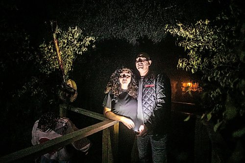 MIKAELA MACKENZIE / FREE PRESS
Tim and Michelle Muys, owners/operators of Heebie Jeebies, in the Ҍegends of HorrorӠattraction on Thursday, Oct. 22, 2026.
For Aaron story.
Free Press 2026
