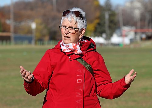 Iris Reilly, who played a key role in building the Brandon Barbarians with her now late husband John, hosted the club for barbecue at her home as part of the anniversary celebration. (Perry Bergson/The Brandon Sun)
Oct. 24, 2026