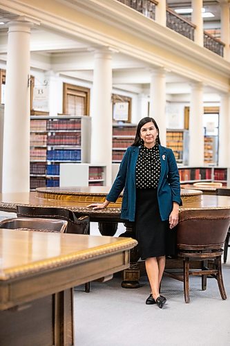 MIKAELA MACKENZIE / FREE PRESS
	

Associate Chief Judge of Reconciliation Jerilee Ryle in the library at the law courts in Winnipeg on Tuesday, Oct. 27, 2026.

For Erik series.
Free Press 2026