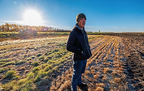 MIKE DEAL / FREE PRESS
Nick Matheson on one of his fields that got written off during the flooding in early June.
Nick Matheson owner of Grangewood Farms and a grain and cattle farmer south of Stonewall. His entire season was upended during the extreme June rainstorm and he’s still dealing with the residual effects of the excess moisture.
reporter: Eva Wasney
261019 - Monday, October 19, 2026.
