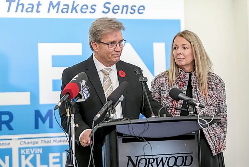 Ruth Bonneville / Free Press

Election - Kevin Klein

Kevin Klein and his wife Heather respond to the media after losing the mayoral race at the podium at his campaign watch party at the Norwood hotel Wednesday. 


Oct 28th,  2026