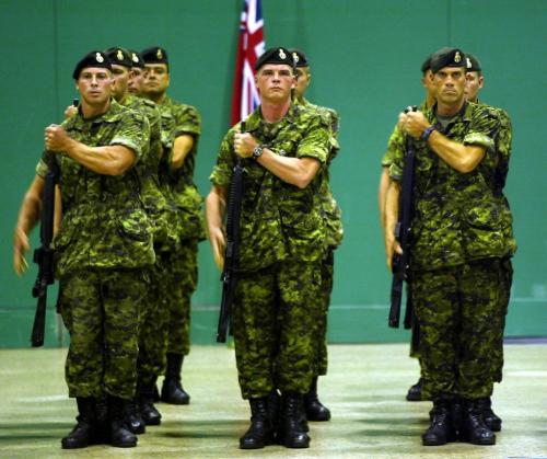 Marc Gallant/Winnipeg Free Press. Local- SOLDIERS HONOURED.  Second Battalion Princess Patricia's Canadian Light Infantry who have returned home from Operation Apollo in Afghanistan. Formal parade at Convention Centre. August 7, 2002.