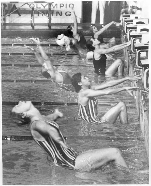 Winnipeg, Manitoba, Canada, July 27, 1967. This is a generic shot of a swim race during the 1967 Pan Am Games in Winnipeg. Winnipeg Free Press file photo.